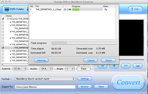 DVD to Blackberry Converter for Mac