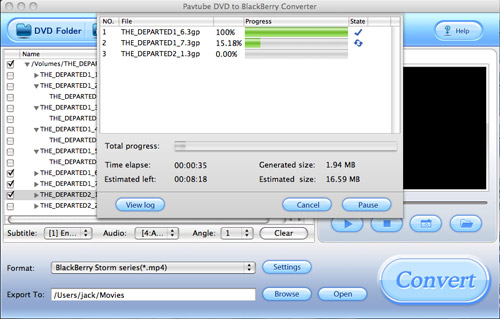 DVD to Blackberry Converter for Mac