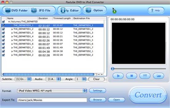 DVD to iPod Converter for Mac