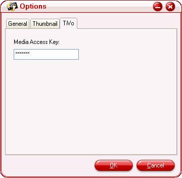 Launch Pavtube Video Converter, Click on the “Option” button, switch to TiVo tab, and enter your Media Access Key. Click “OK” to confirm.